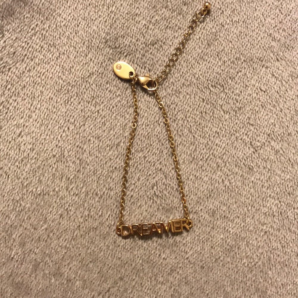 Gold "DREAMER" bracelet!!